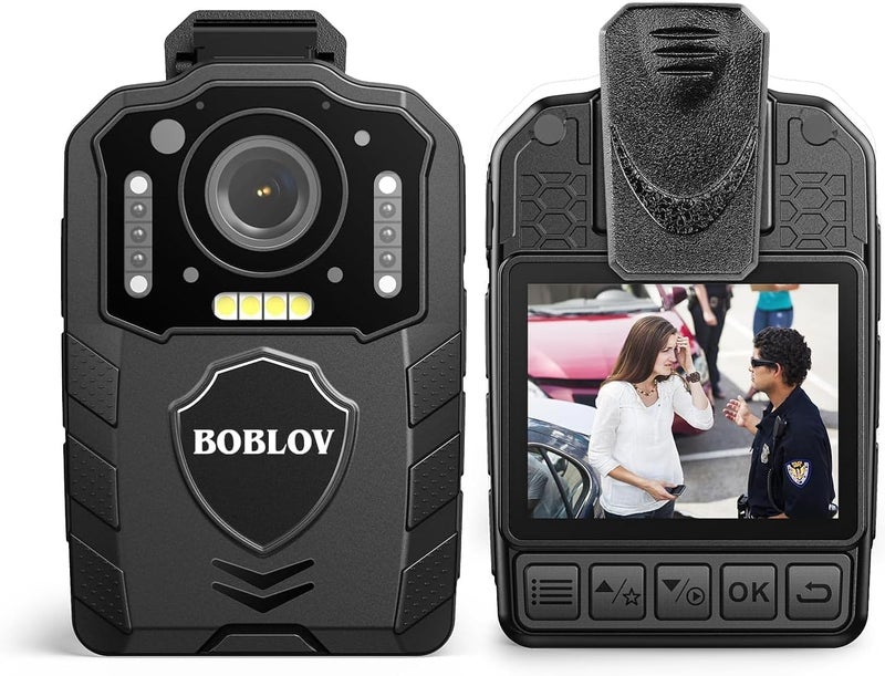 BOBLOV KJ25 1080P Body Cam, 3000mAh with 10-13Hrs Recording, Affordable Body Camera with Night Vision, for Hiking, Delivery, Law Enforcement, and Pet Walking(Card not Included) - Image 1
